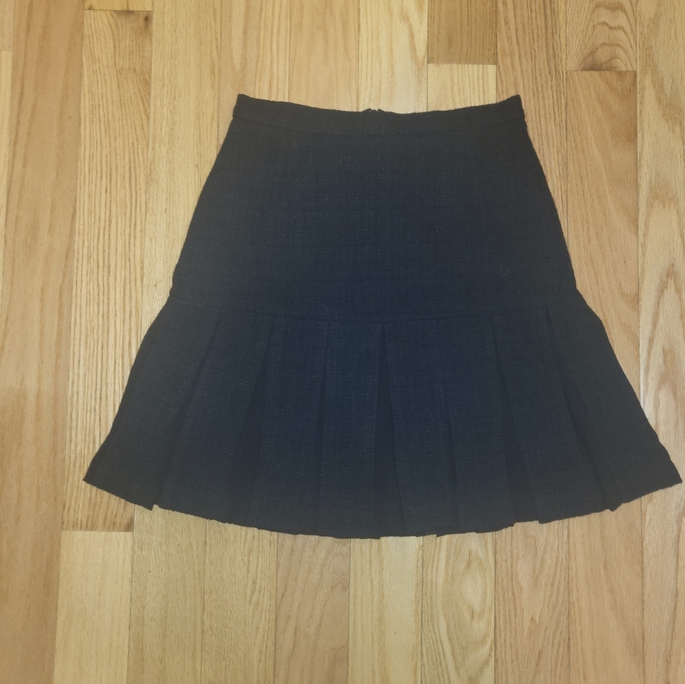 10. NWT SANDRO PLEATED TWEED SKIRT SIZE 36 / SMALL - Picture 7 of 11